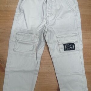 2T Cream Cargo Pants Old Navy